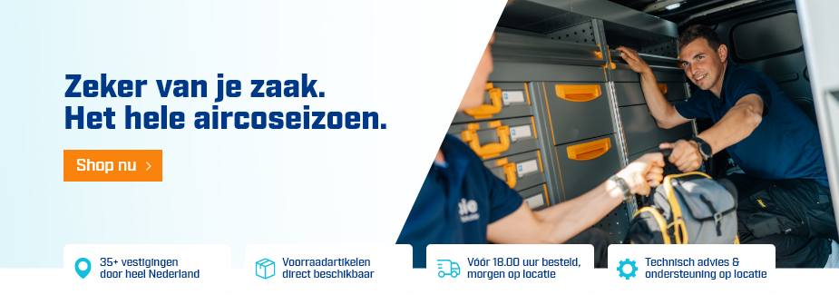Zeker van je zaak. Het hele aircoseizoen.