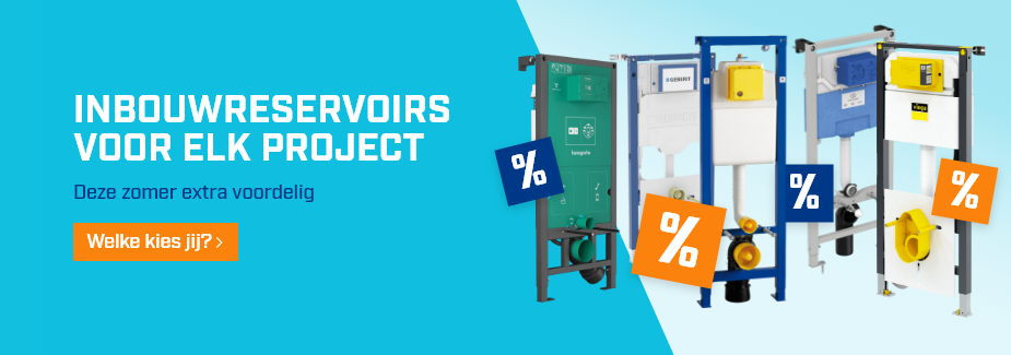 Pak die pack: inbouwreservoirs voor elk project